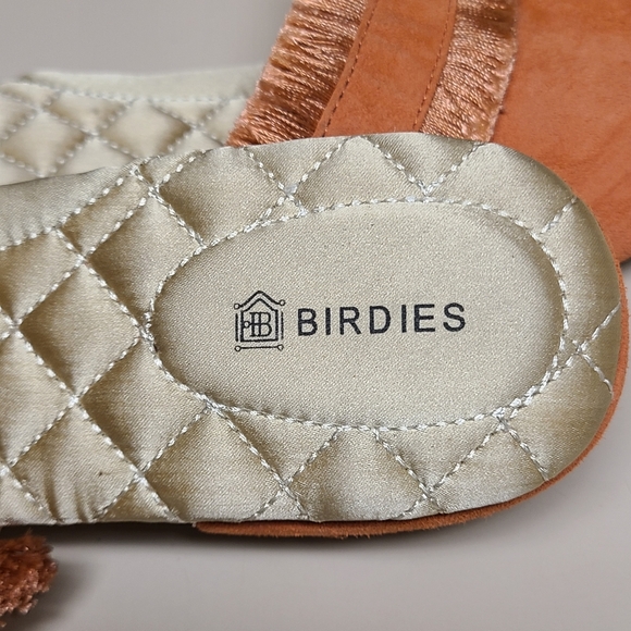 Birdies Ani Coral suede fringe mule slide size 8 1/2 - Picture 7 of 9
